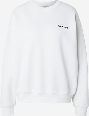 balts Kaotiko Sportisks džemperis 'PET-FRIENDLY': no priekšpuses