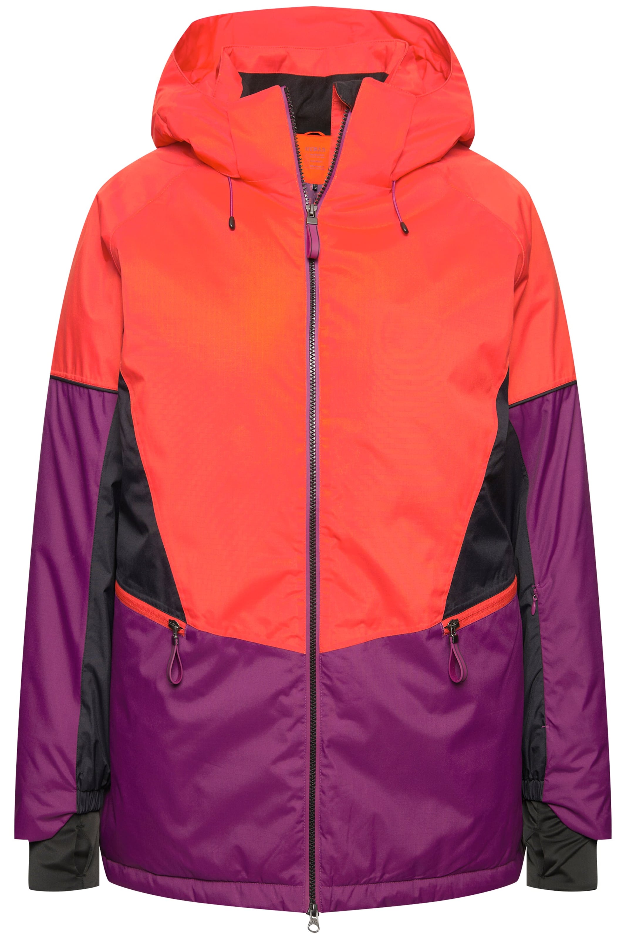 Ulla Popken Weatherproof jacket in Orange: front