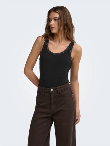 Shirtbody 'ONLVINI' ONLY en noir : devant