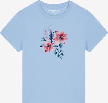 Watapparel Shirt ' Blume in Wasserfarbe 02 ' in Blauw: voorkant