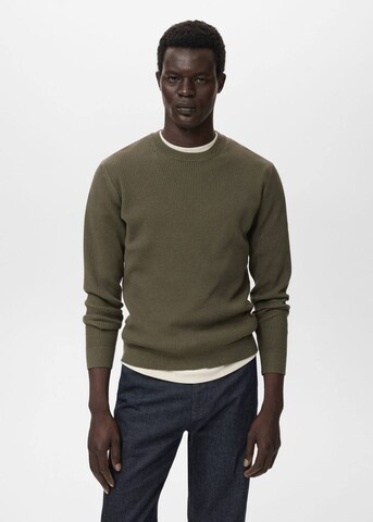 MANGO MAN Sweater 'Antigua' in Green: front