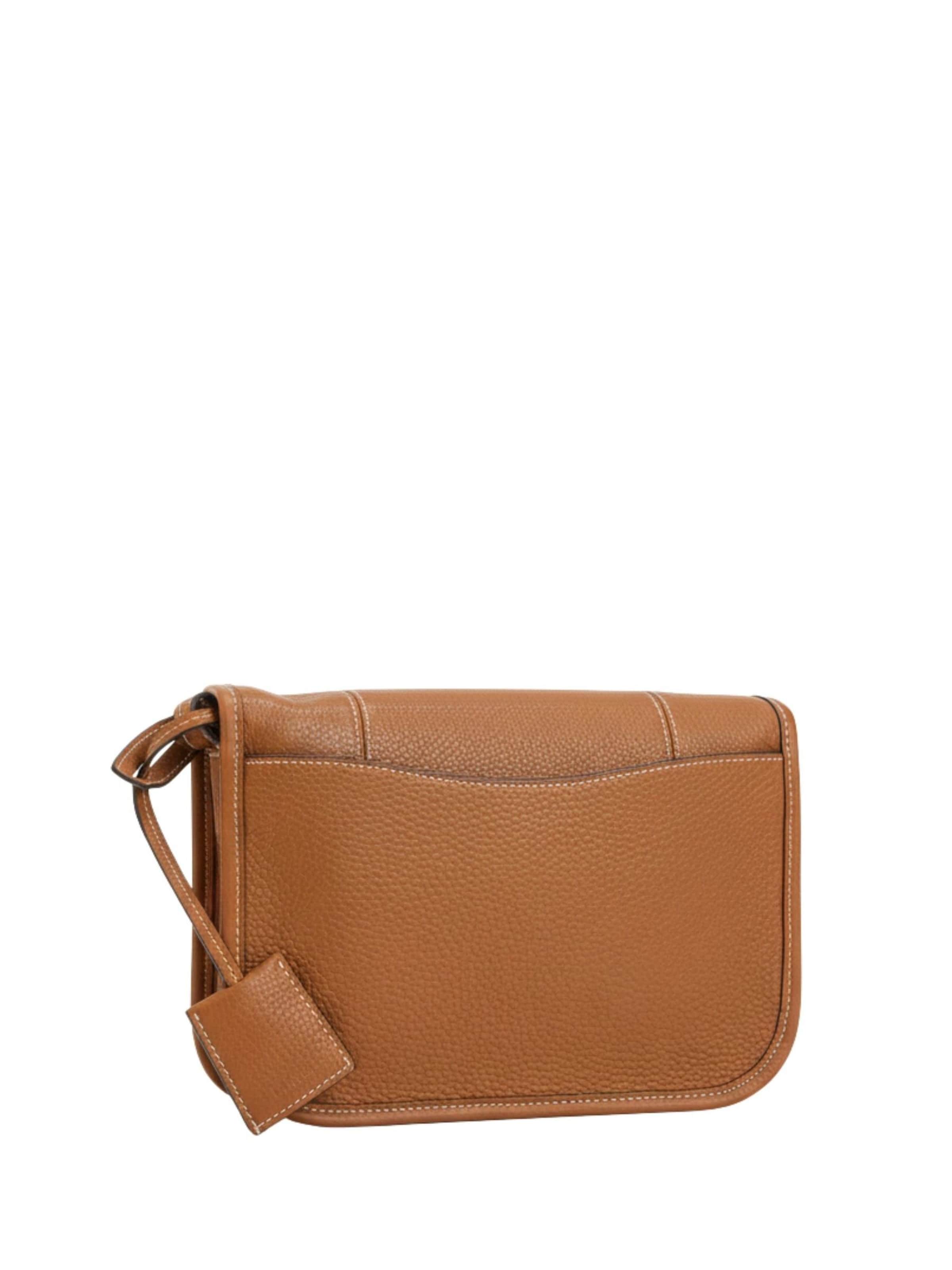 Lancel Schoudertas 'Lancel Sac Rabat M Victoire Camel Femme' in Bruin