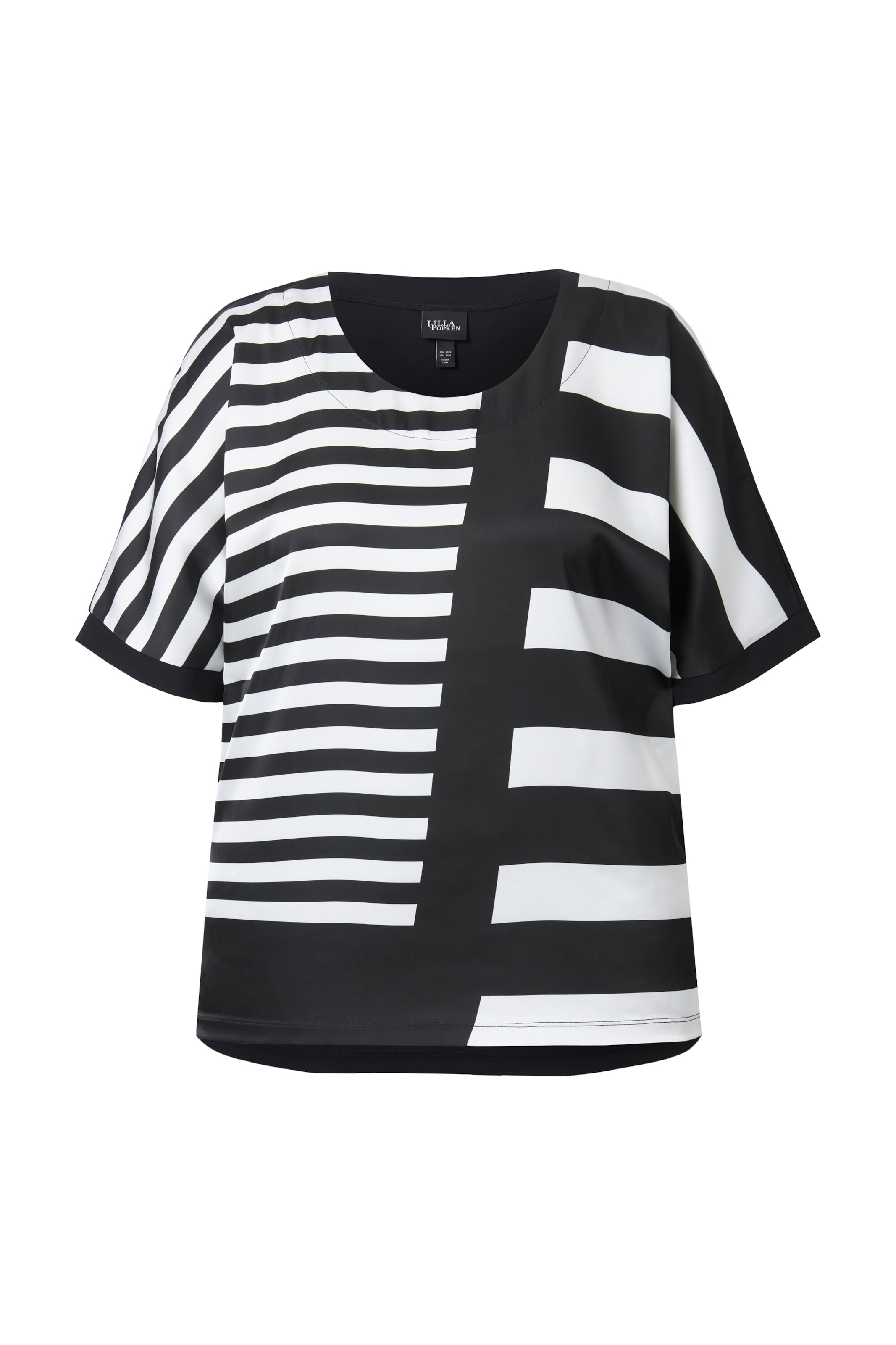 Ulla Popken Shirt in Zwart: voorkant