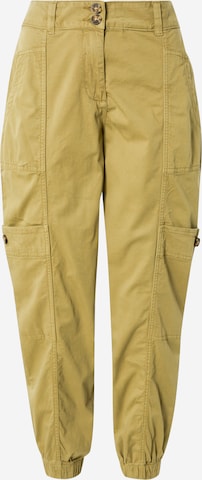 Effilé Pantalon cargo TOM TAILOR en vert : devant