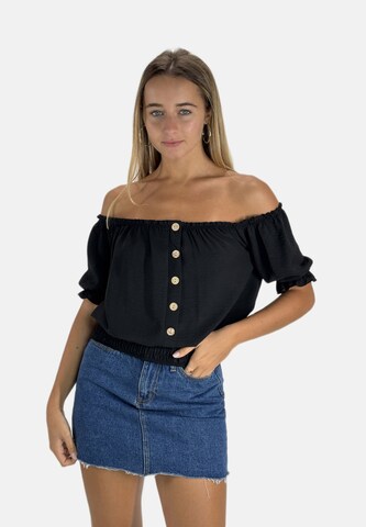 Elara Bluse i sort: forside