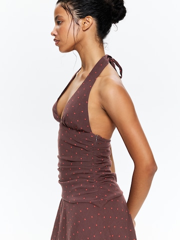 Pull&Bear Poletna obleka | rjava barva