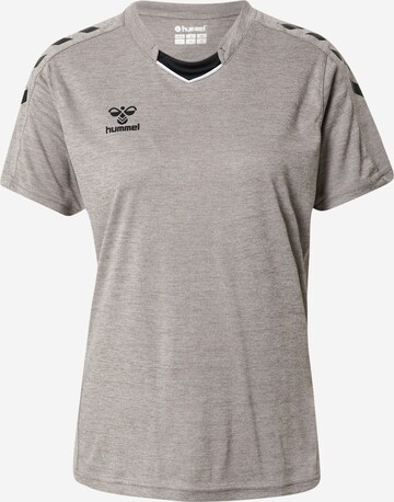 T-shirt fonctionnel Hummel en gris : devant