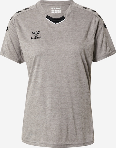 Hummel T-shirt fonctionnel en gris chiné / noir, Vue avec produit