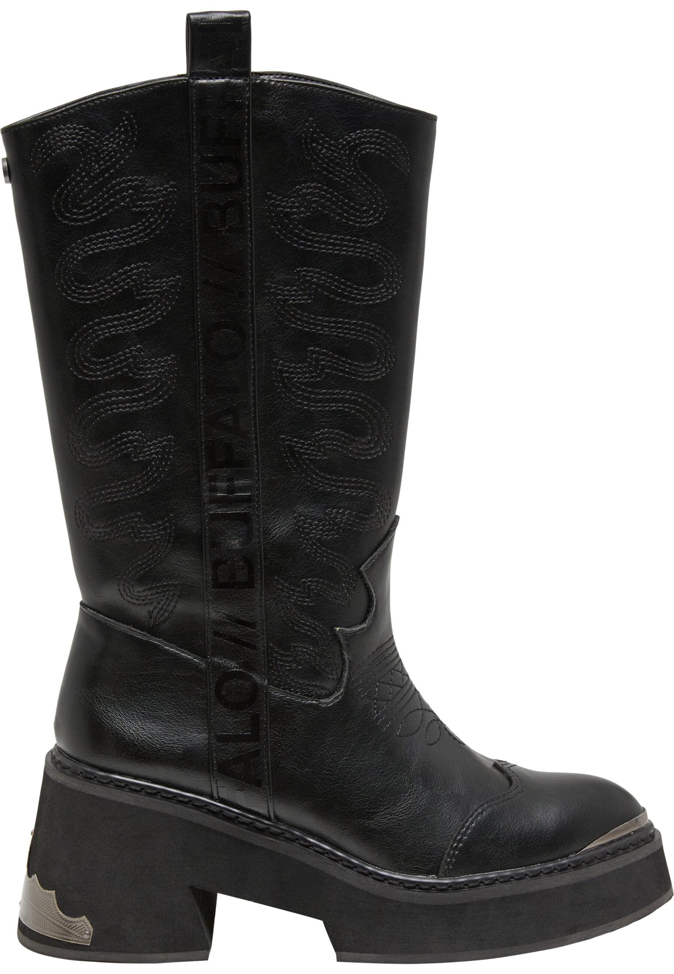 BUFFALO Buty kowbojskie w kolorze czarny