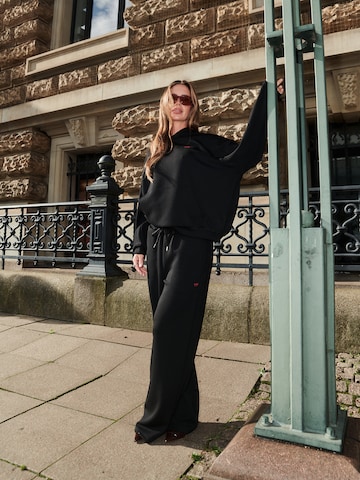 Wide Leg Pantalon de sport V!BE STUD!OS en noir