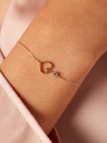Lucardi Bracelet 'Klassisch' in Gold: front
