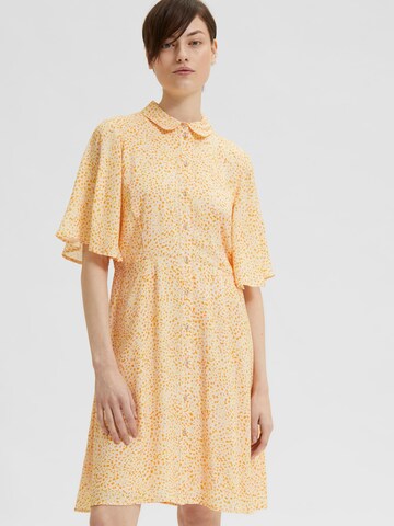 SELECTED FEMME Shirt Dress 'Jalina' in Orange