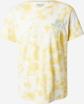 T-Shirt BLEND en jaune : devant