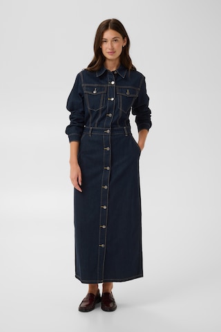 CULTURE - Vestido em azul: frente