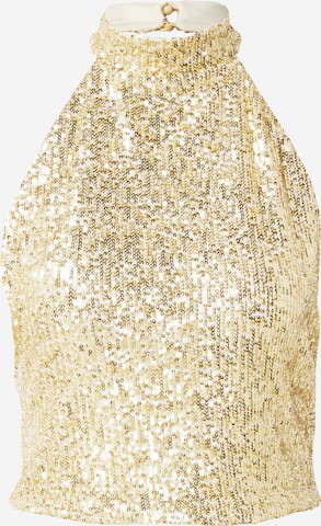 Top di MYLAVIE by Sarah Harrison in oro: frontale