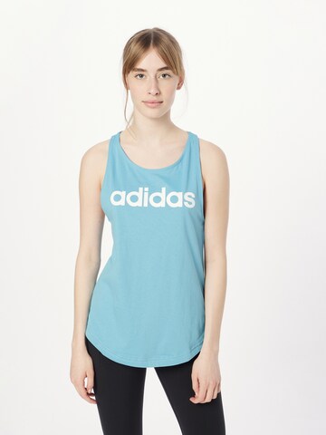 Sport top 'Essentials' de la ADIDAS SPORTSWEAR pe albastru: față