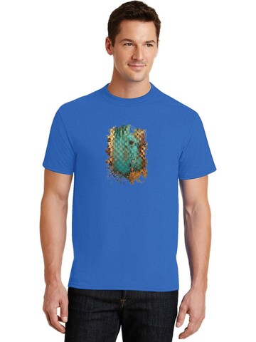HUSKSWARE Shirt 'Grafik'‌‌‌‌‌‌ in Blau: Vorderseite