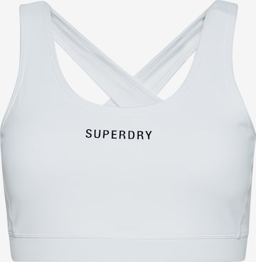 Superdry Bralette Sports Bra in White: front