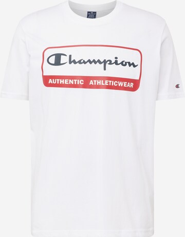 Champion Authentic Athletic Apparel Tričko – bílá: přední strana