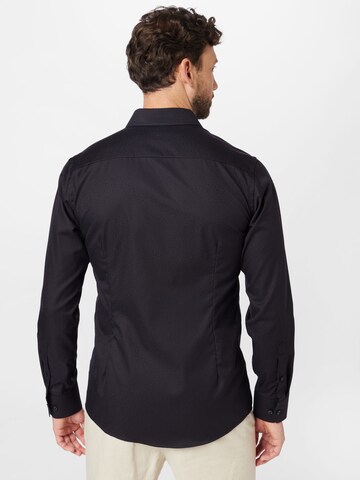 ETON Slim fit Button Up Shirt in Black