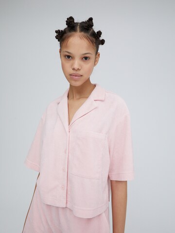 EDITED Blouse 'Leonor' in Roze: voorkant