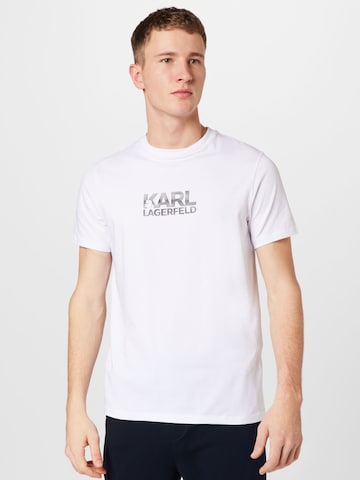 Karl Lagerfeld T-shirt i vit: framsida