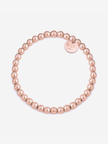 CLASSYANDFABULOUS Jewelry Bracelet 'CLASSYANDFABULOUS Beaded' in Gold: front