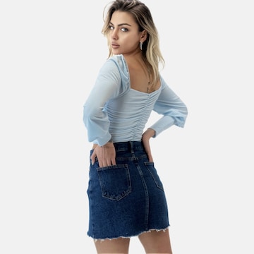 Elara Blouse in Blauw