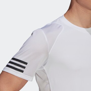 ADIDAS SPORTSWEAR Funkční tričko 'Club 3-Stripes' – bílá