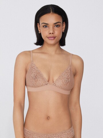 Tezenis Triangle Bra in Beige: front