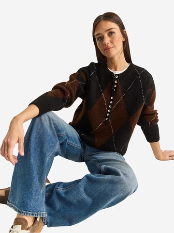 Bianco Lucci Pullover 'Pullover'‌‌‌‌‌‌‌ in Schwarz
