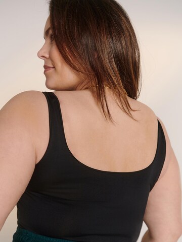 Guido Maria Kretschmer Curvy Топ 'Lene' в Черный