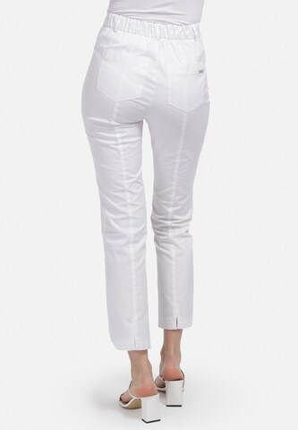 Coupe slim Pantalon HELMIDGE en blanc