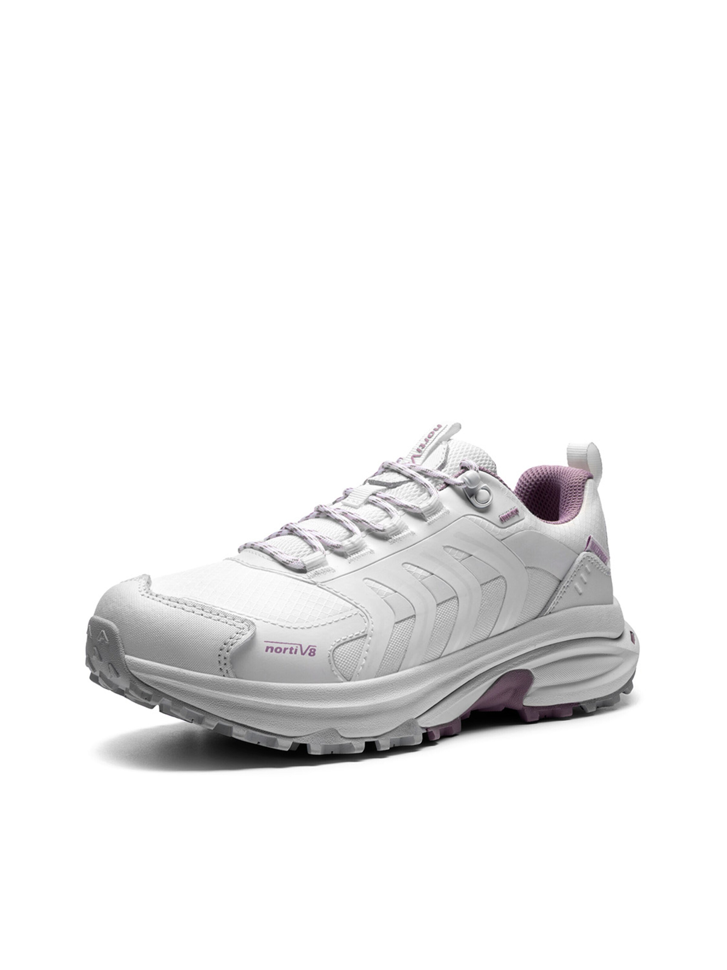 Sneaker bassa di NORTIV 8 in bianco: frontale