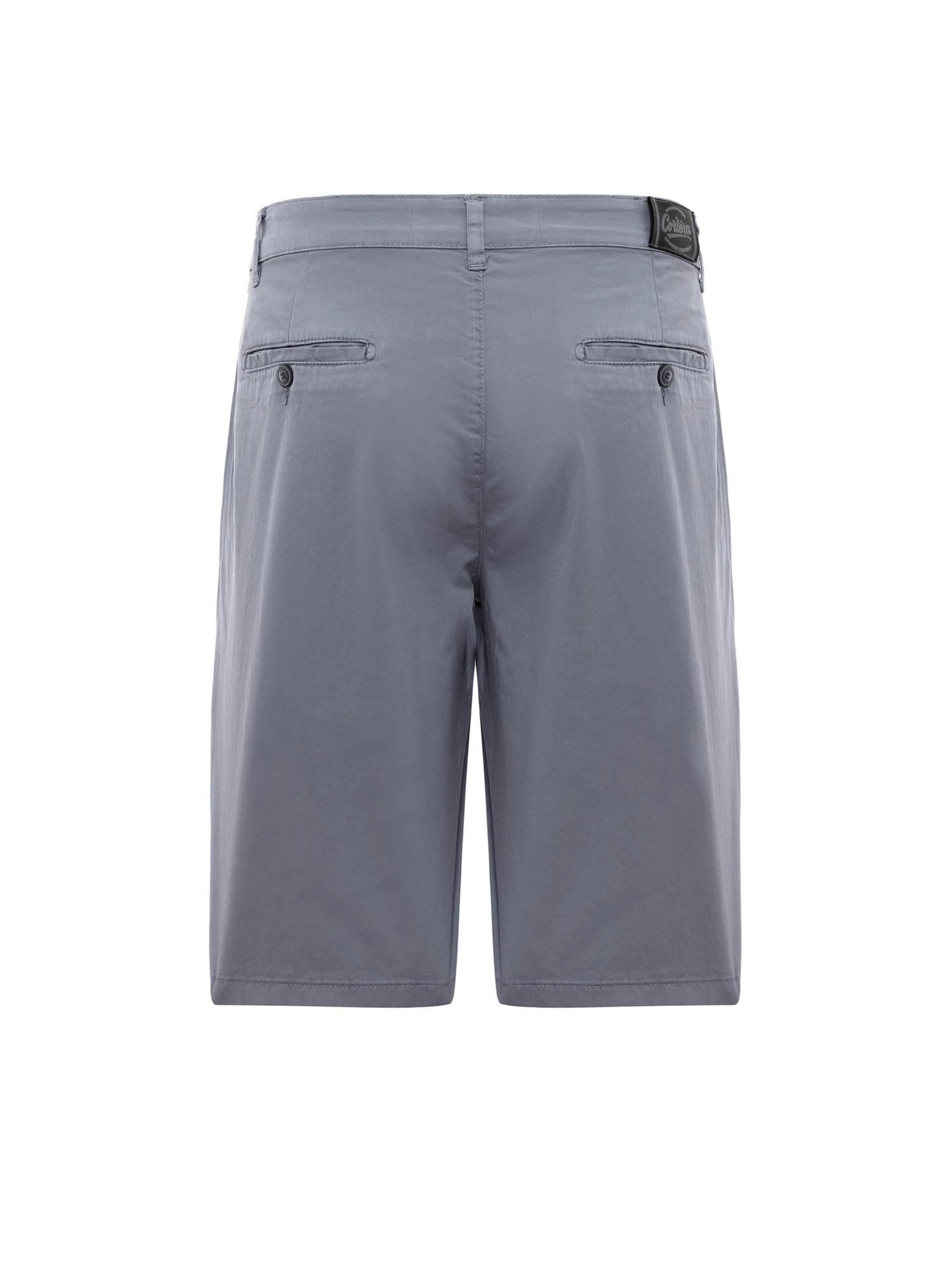 Regular Pantalon Cortera en gris