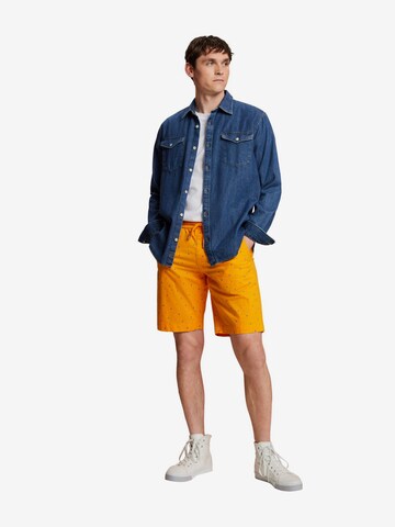 ESPRIT Regular Broek in Oranje