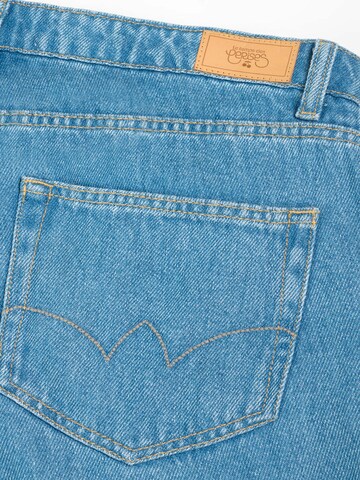 Wide Leg Jean 'Victoria' Le Temps Des Cerises en bleu