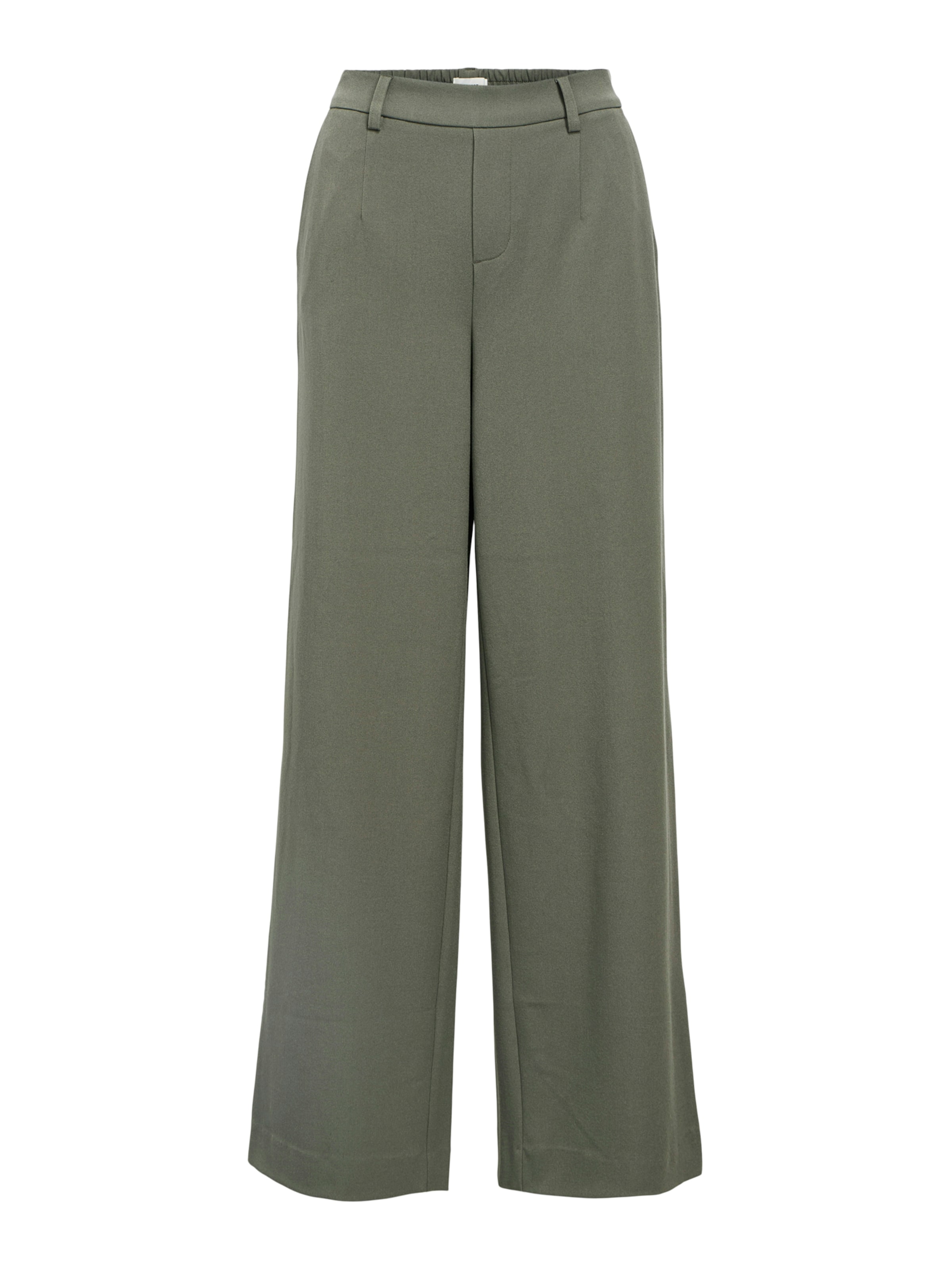 OBJECT - Perna larga Calças 'OBJLisa' em verde: frente