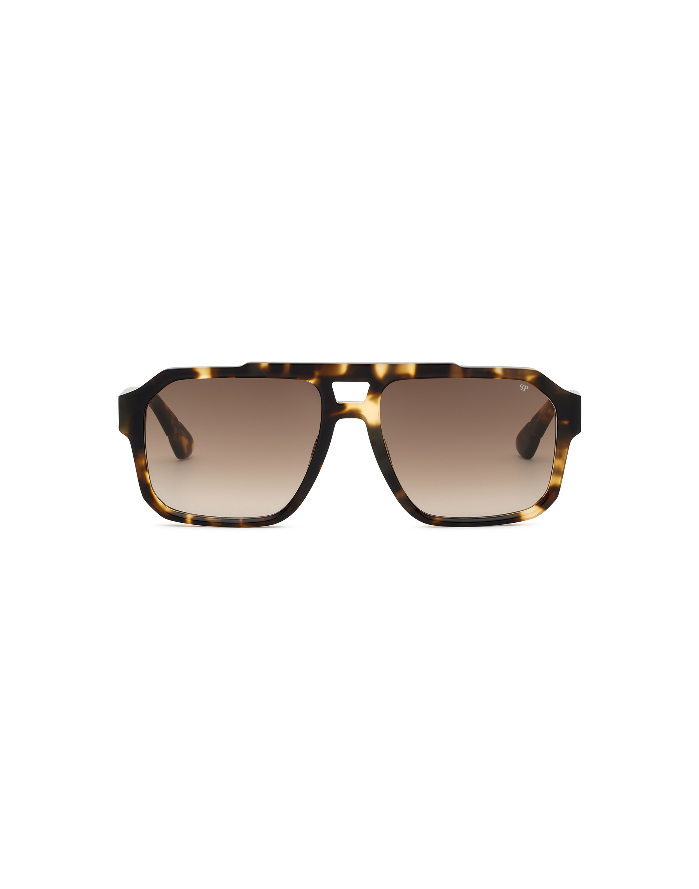 Philipp Plein - Óculos de sol em castanho: frente