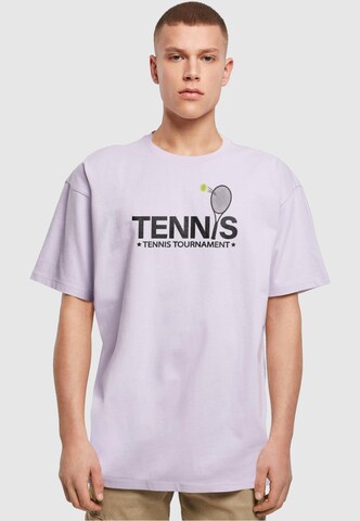 Merchcode Shirt 'Tennis Racket' in Purple: front