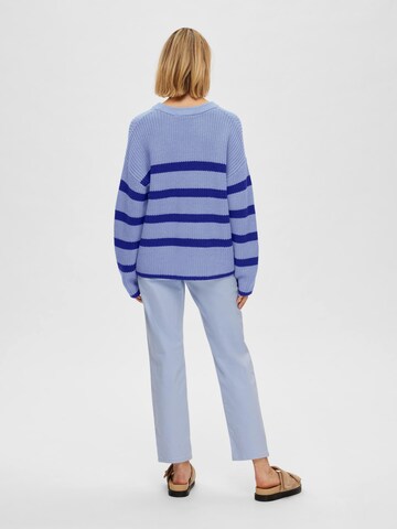 SELECTED FEMME Sweater 'BLOOMIE' in Blue