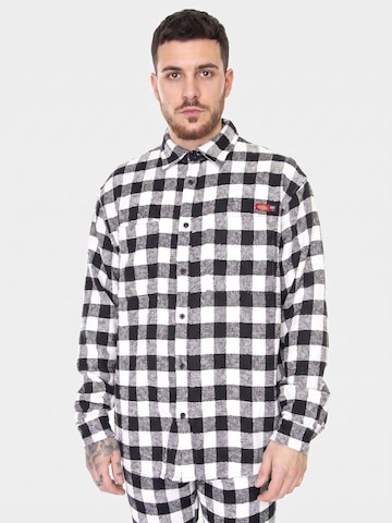 DICKIES Comfort Fit Hemd 'OC x Tweed' in Schwarz: Vorderseite