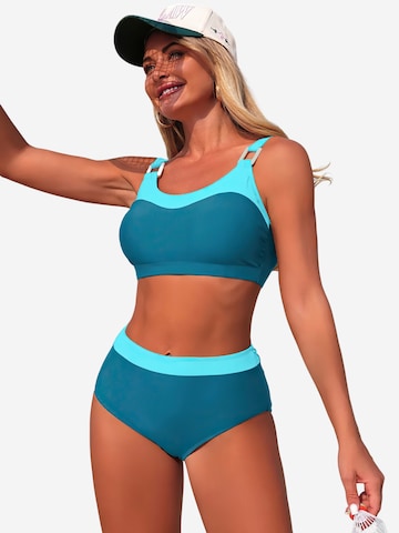 Magicshe Bralette Bikini in Blue