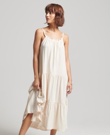 Superdry Summer Dress in Beige: front