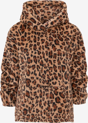 SASSYCLASSY Oversized sweater in Brown: front