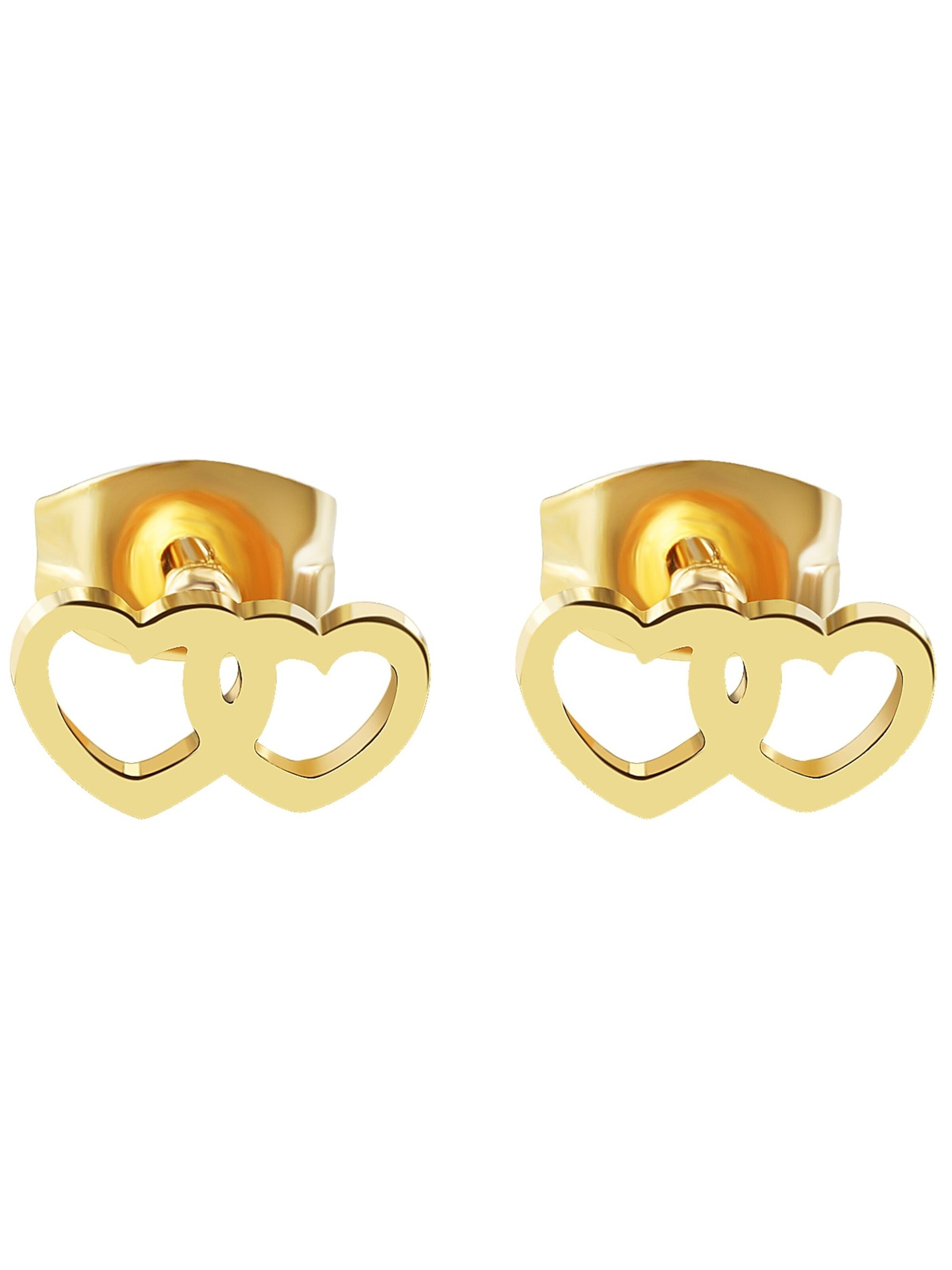 Akzent Earrings 'Biena, silberfarbig, langlebig' in Gold: front