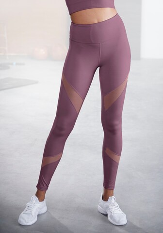 LASCANA ACTIVE Скинни Спортивные штаны в Лиловый