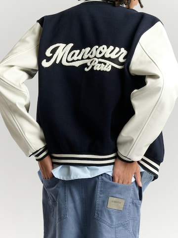 Mansour Übergangsjacke 'College Varsity Jacket' in Blau