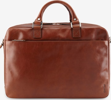 Sac d’ordinateur portable 'Buddy' Picard en marron : devant