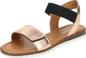 Jochie & Freaks Sandalen in Goud: voorkant